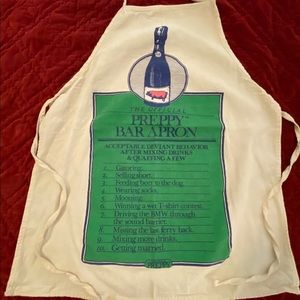 Official Preppy Bar Apron - Vintage